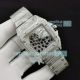 Iced Out Cartier Santos 100 Swiss Replica Watch Silver Diamonds (3)_th.jpg